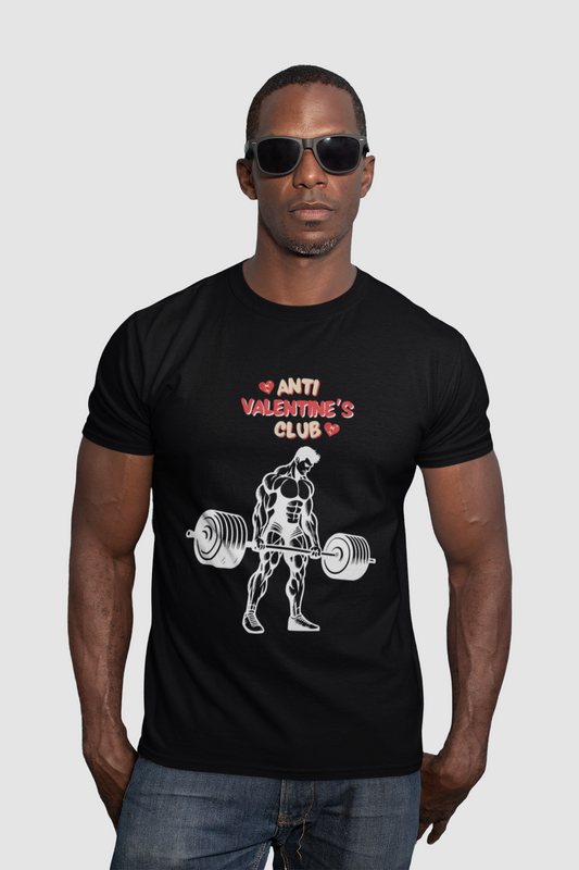 Anti-Valentine's Day Club T-shirt 146GSM