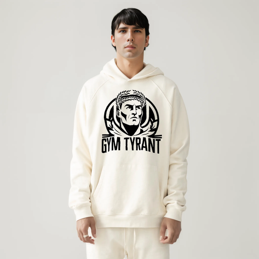 Super Heavy Fleece-lined Hoodie white front